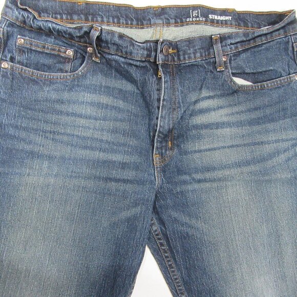 George Blue Straight Fit Jeans Denim Size 40x30 EUC - Picture 3 of 8